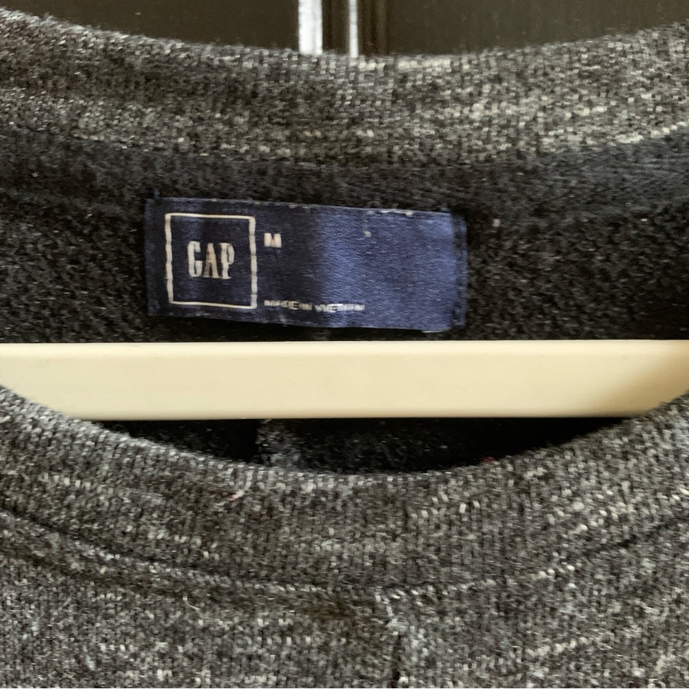 GAP Dark Grey Marbled Zipper Pocket Short Sleeve T-Shirt Dress | Medium - Picture 2 of 6